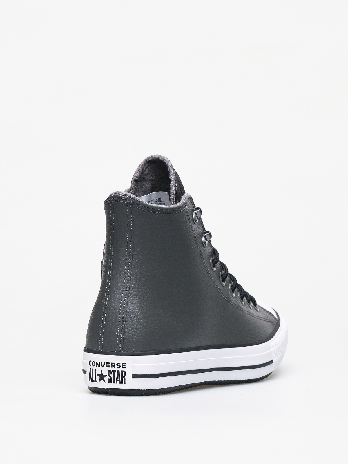 Converse Chuck Taylor All Star Hi Winter Leather Chucks (carbon grey/black/white)