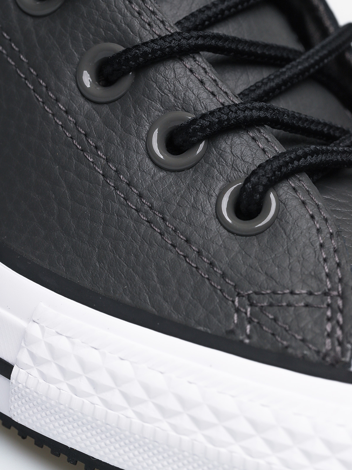 Converse Chuck Taylor All Star Hi Winter Leather Chucks (carbon grey/black/white)