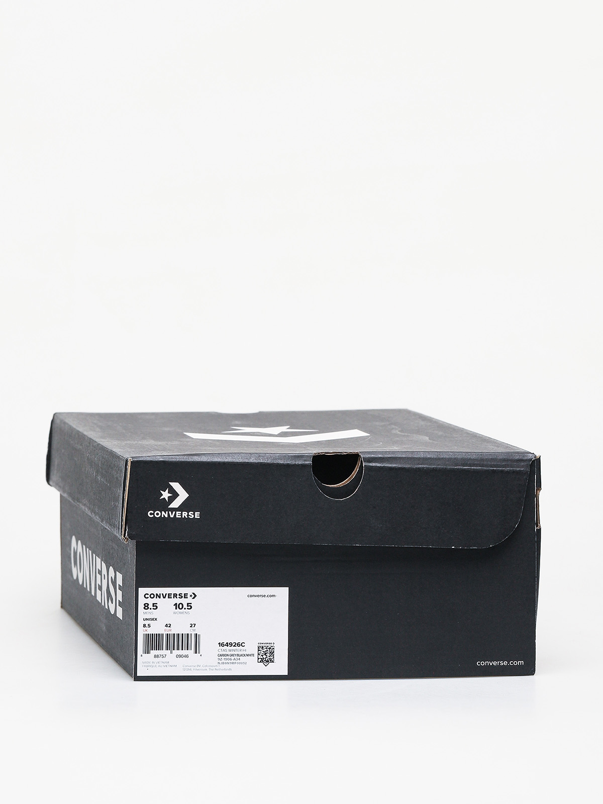 Converse Chuck Taylor All Star Hi Winter Leather Chucks (carbon grey/black/white)