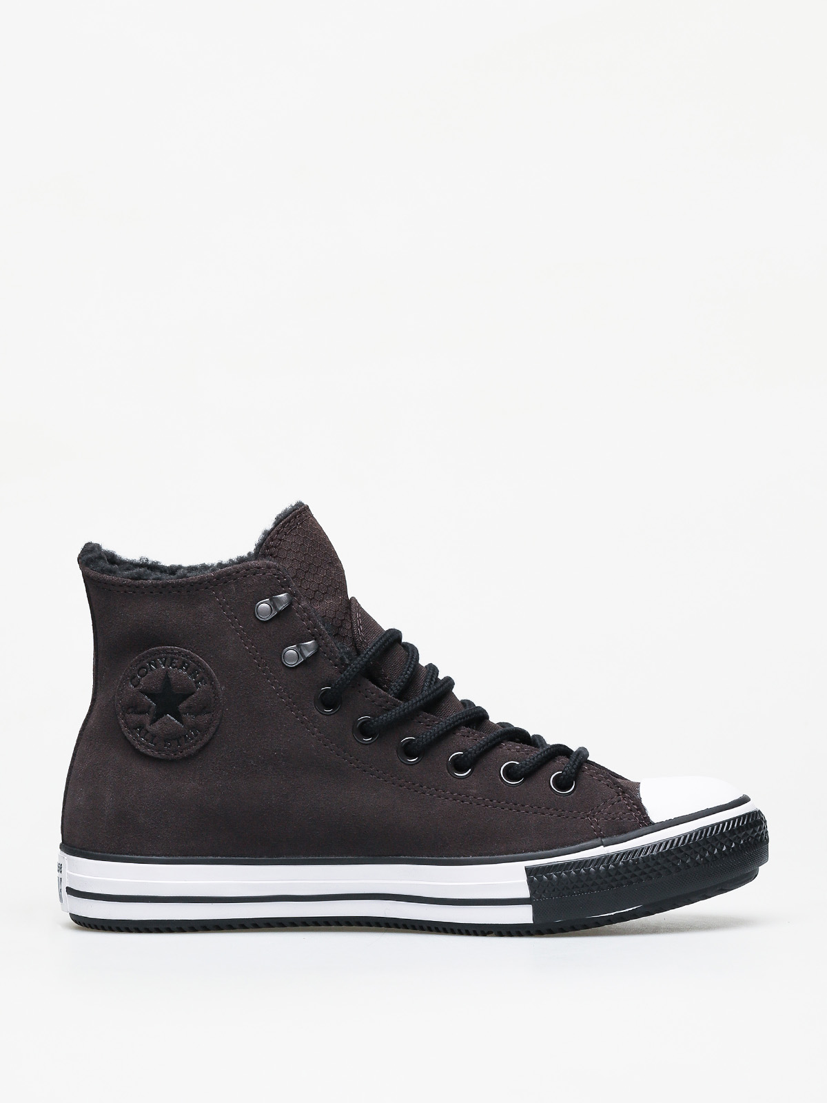 Converse Chuck Taylor All Star Hi Winter Leather Gore Tex Chucks (velvet brown/white/black)