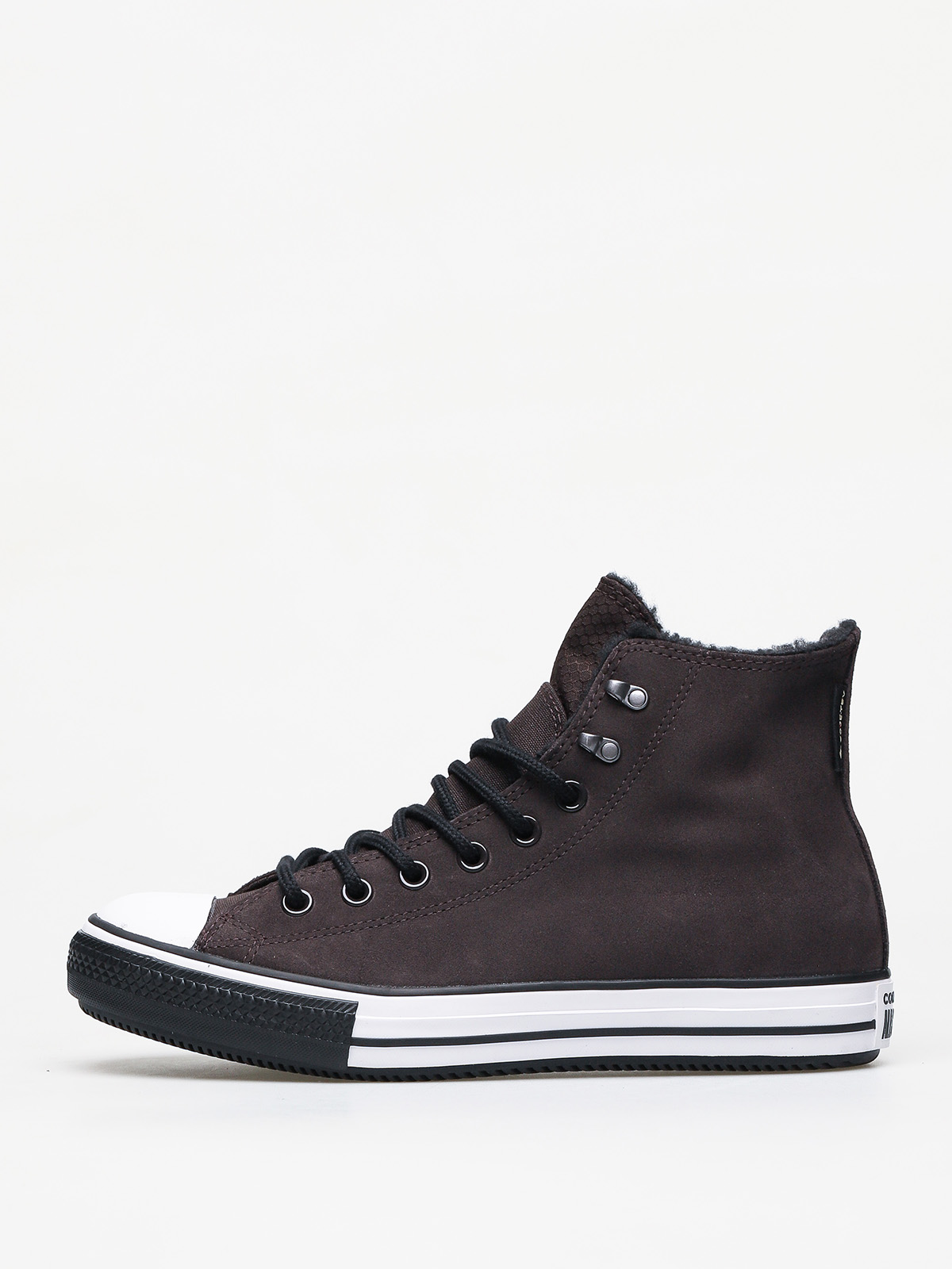 Converse Chuck Taylor All Star Hi Winter Leather Gore Tex Chucks (velvet brown/white/black)