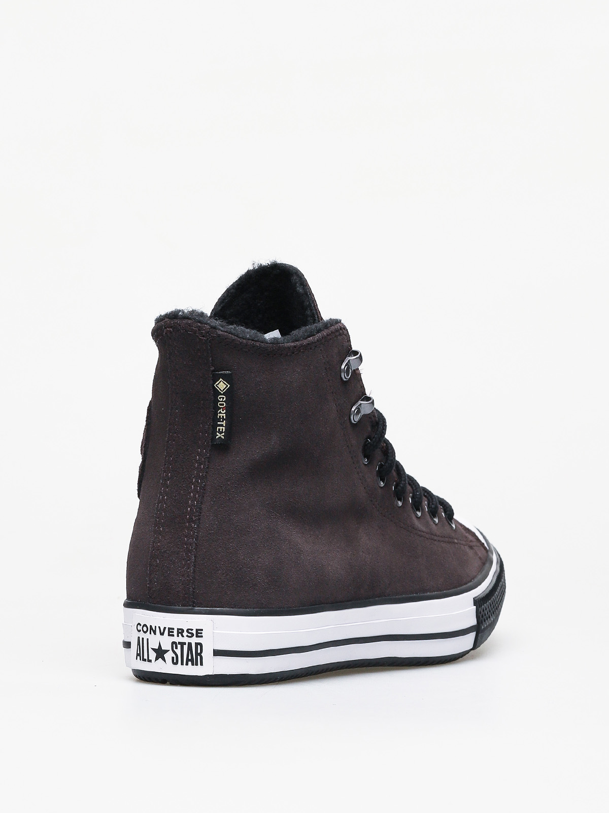 Converse Chuck Taylor All Star Hi Winter Leather Gore Tex Chucks (velvet brown/white/black)