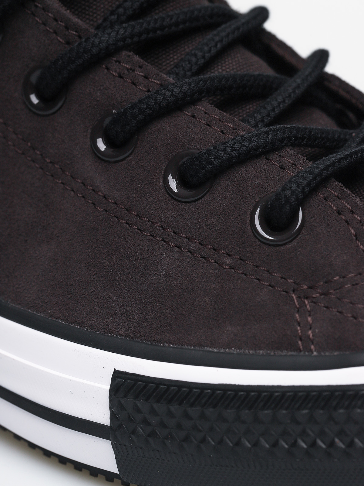 Converse Chuck Taylor All Star Hi Winter Leather Gore Tex Chucks (velvet brown/white/black)