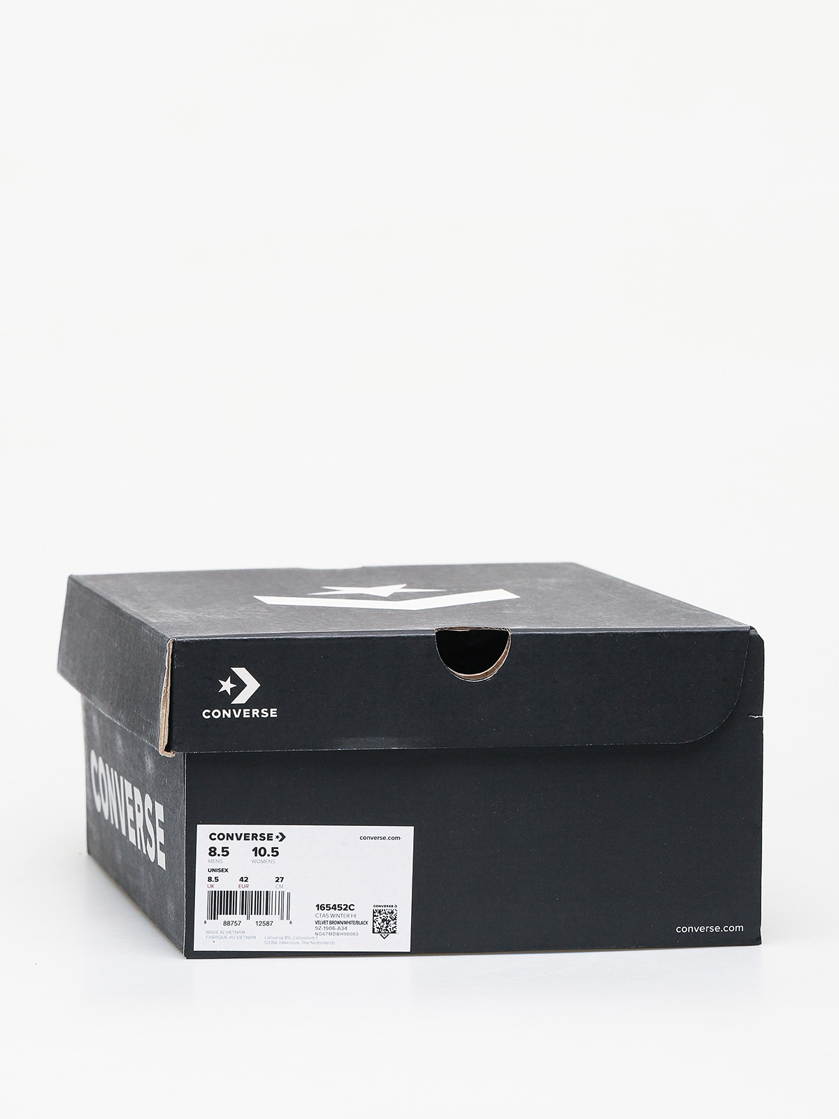 Converse Chuck Taylor All Star Hi Winter Leather Gore Tex Chucks (velvet brown/white/black)