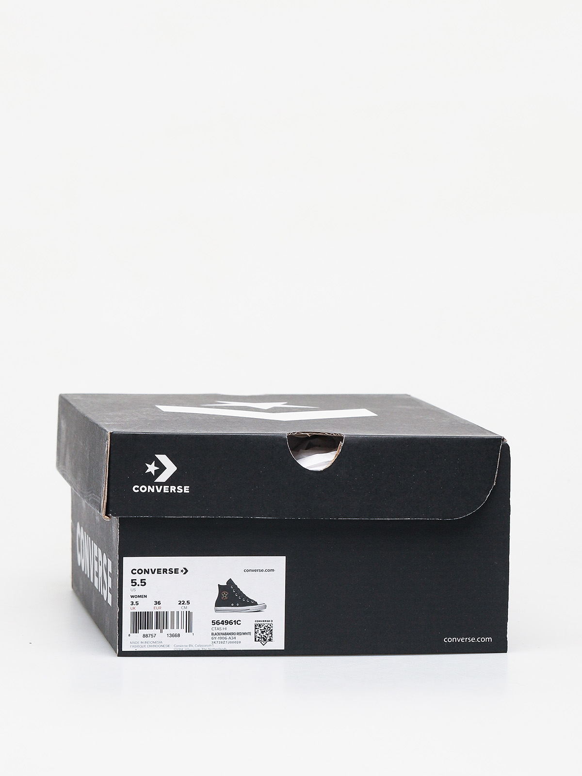 Converse Chuck Taylor All Star Hi Retrograde Chucks Wmn (black/habanero red/white)