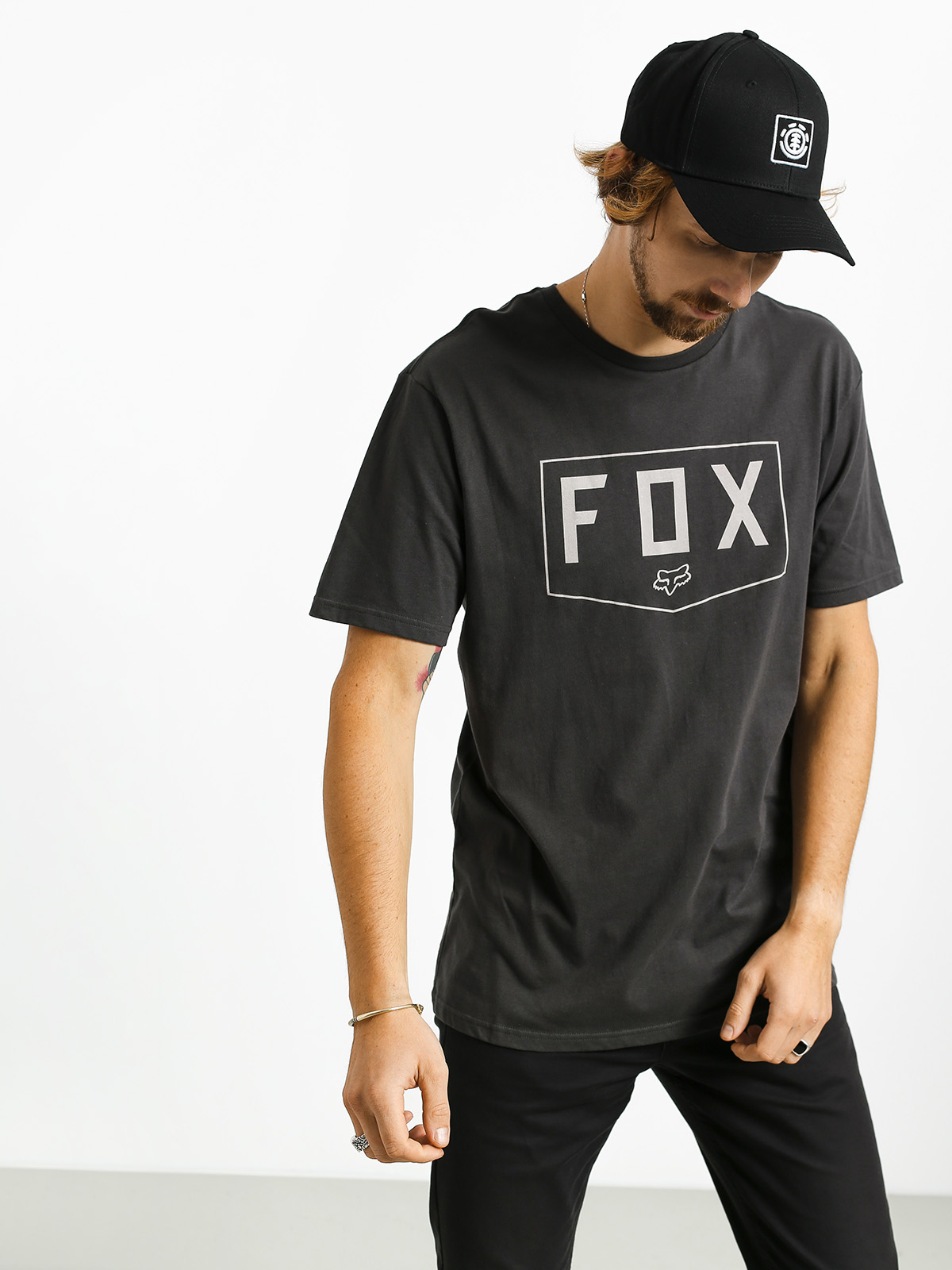 Fox Shield T-shirt (blk vin)