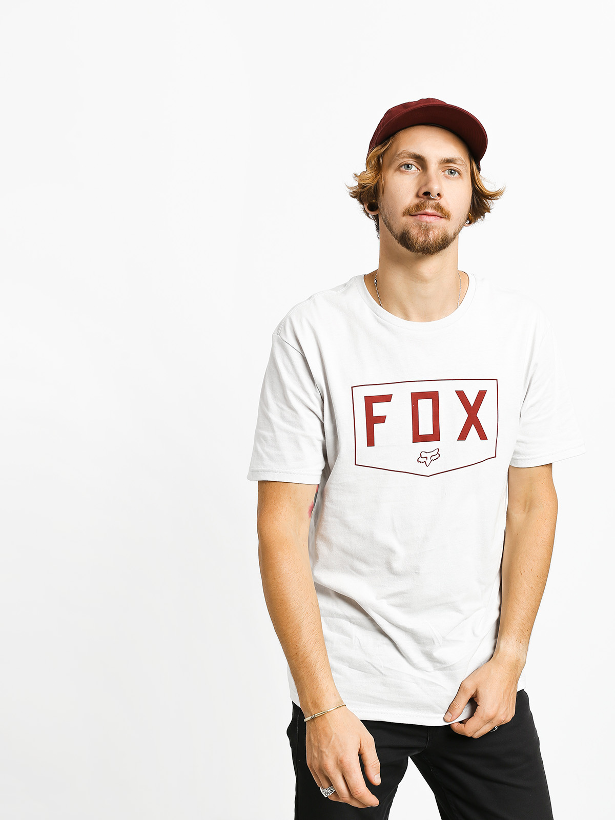 Fox Shield T-shirt (lt gry)