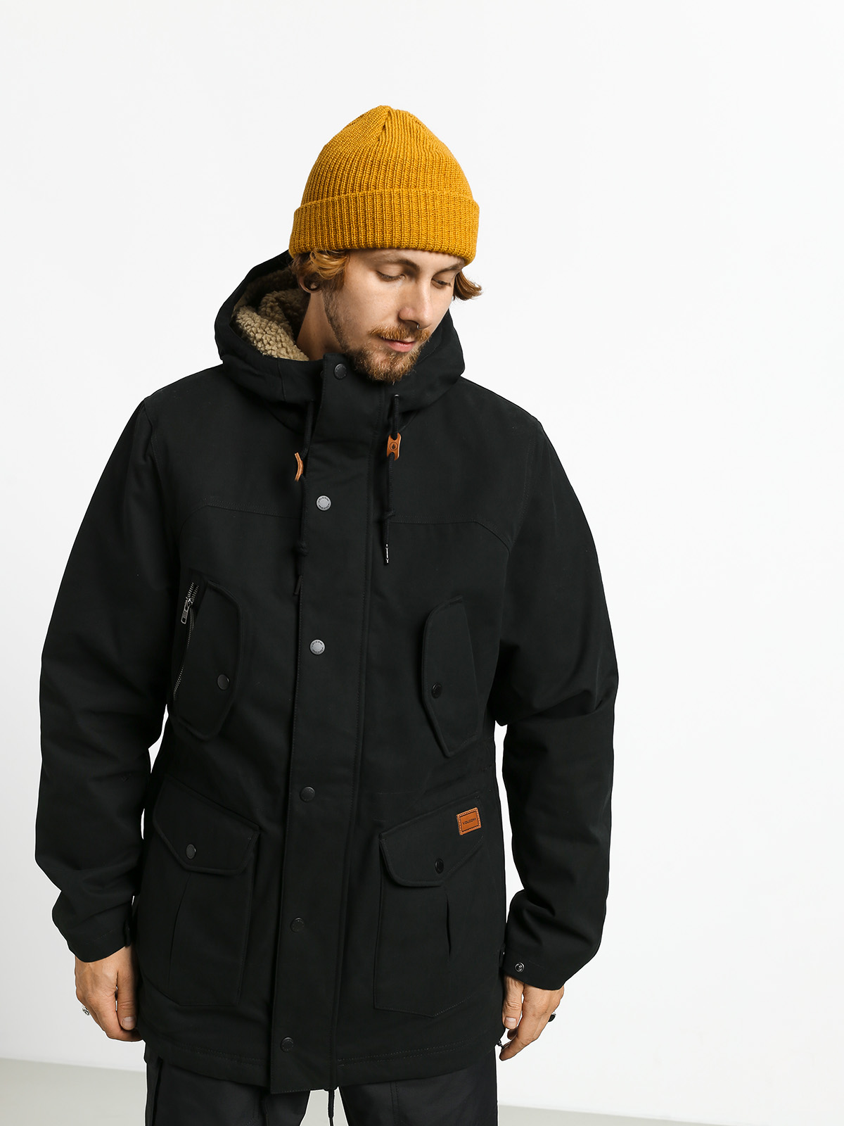 volcom starget parka black