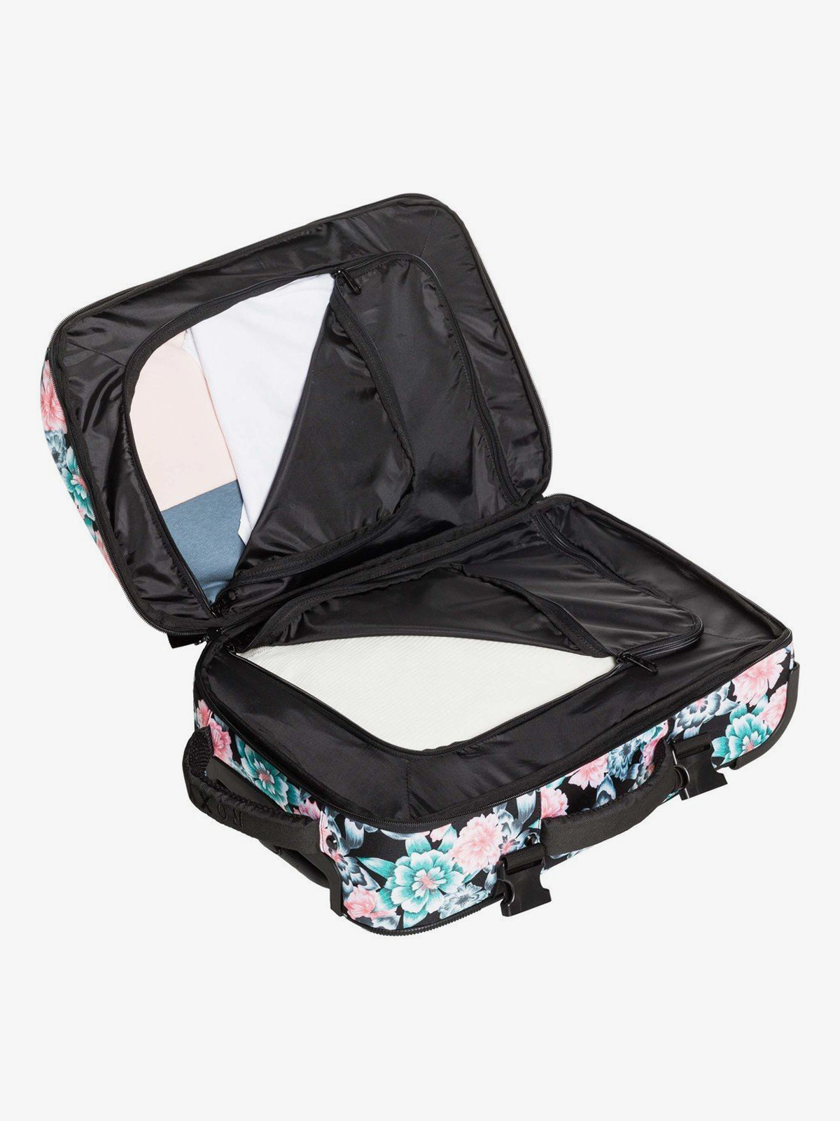 Roxy Wheelie Suitcase Wmn (anthracite crystal flower)