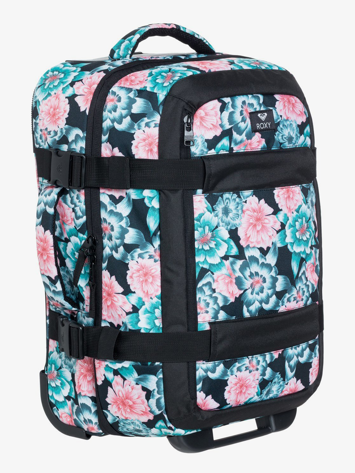 Roxy Wheelie Suitcase Wmn (anthracite crystal flower)