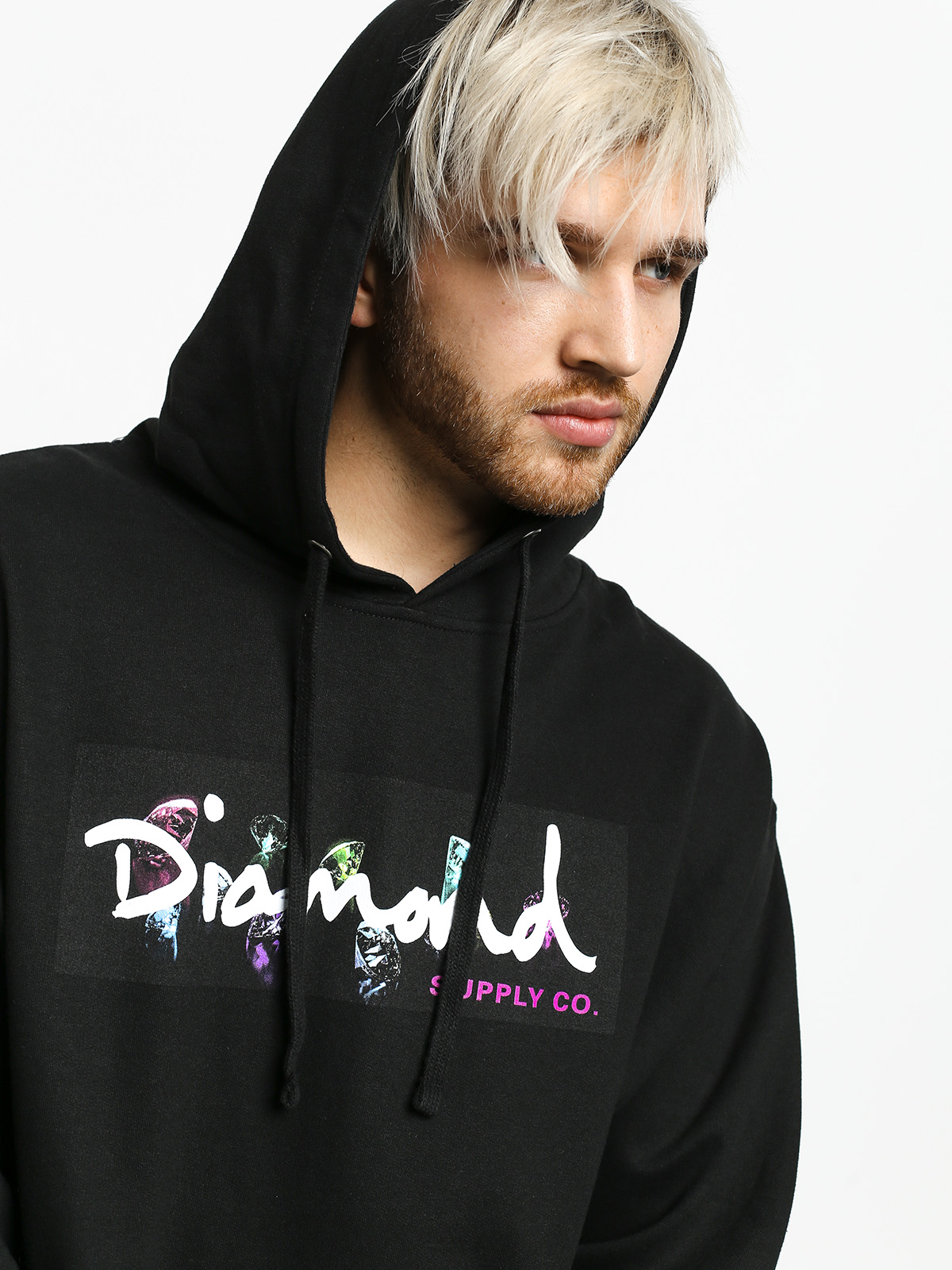 Color Box Logo HD Hoodie (black 