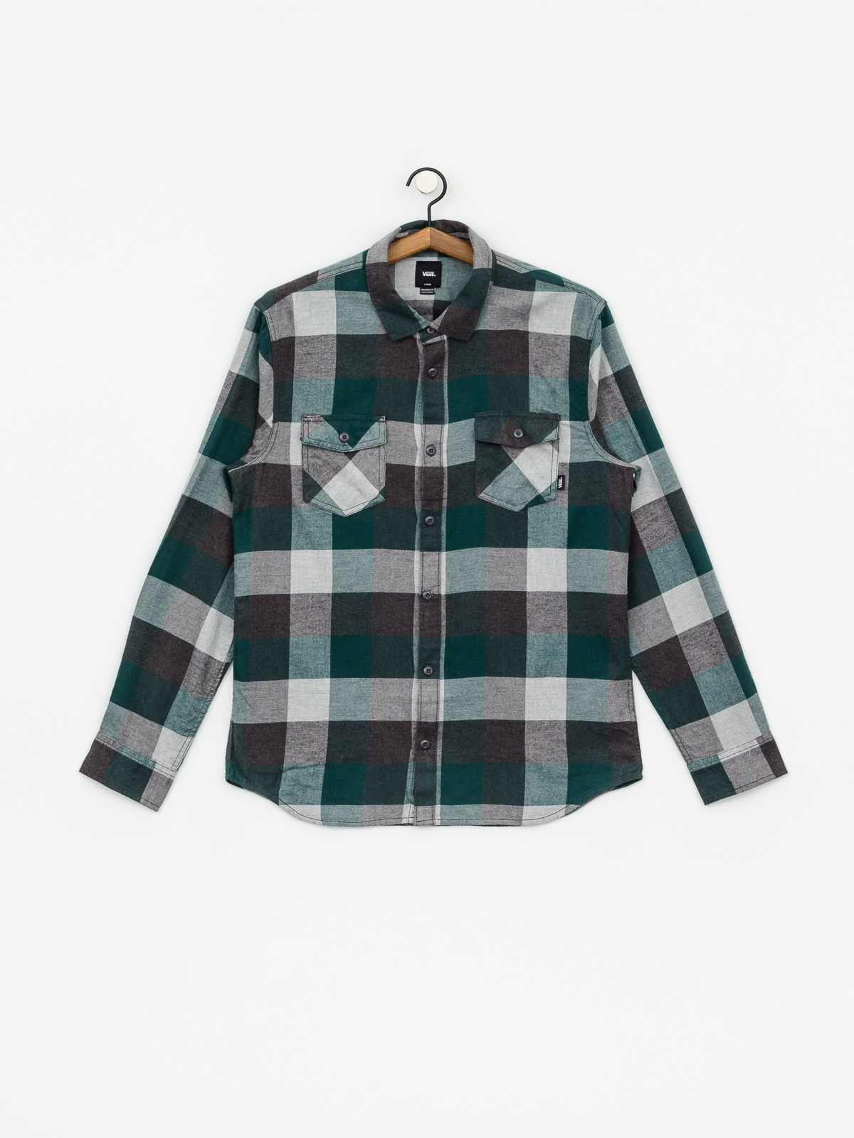 Vans Box Flannel Shirt (trekking green/grey heather)