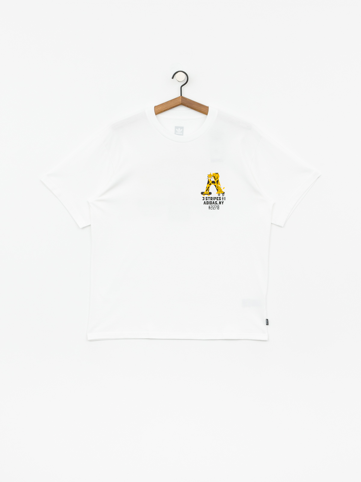 adidas Footforward T-shirt (white/black/active gold)