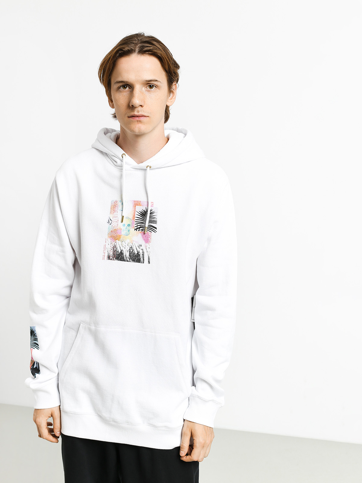 white volcom hoodie