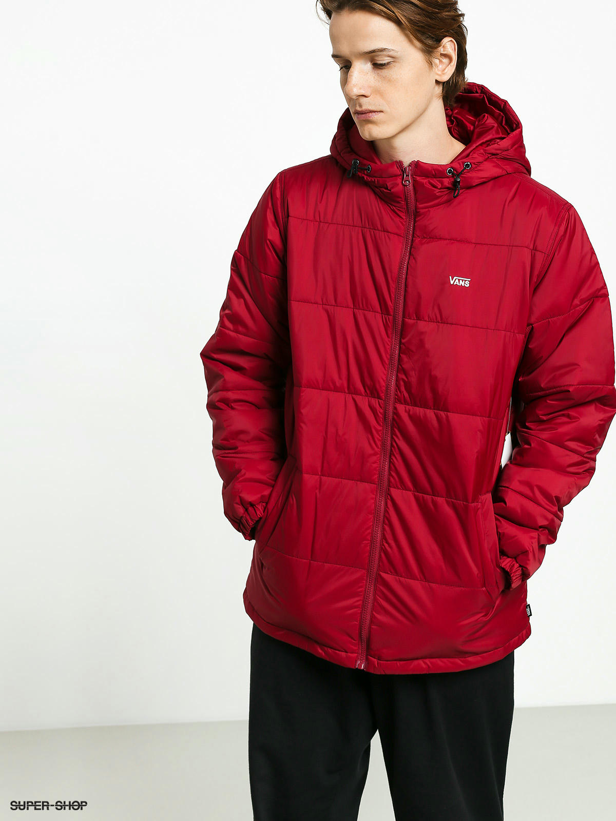 Vans jacket on sale mens red