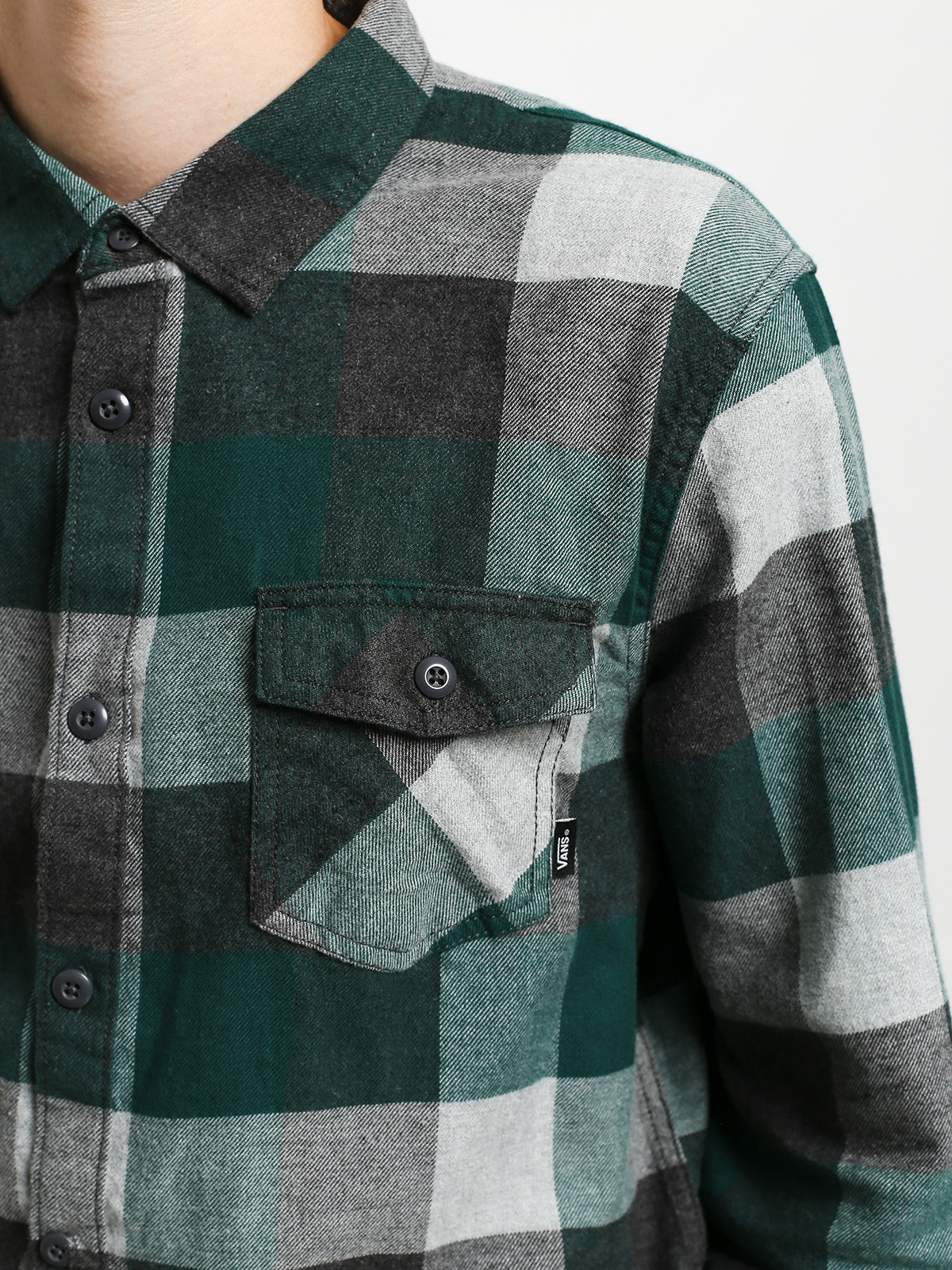 Vans Box Flannel Shirt (trekking green/grey heather)