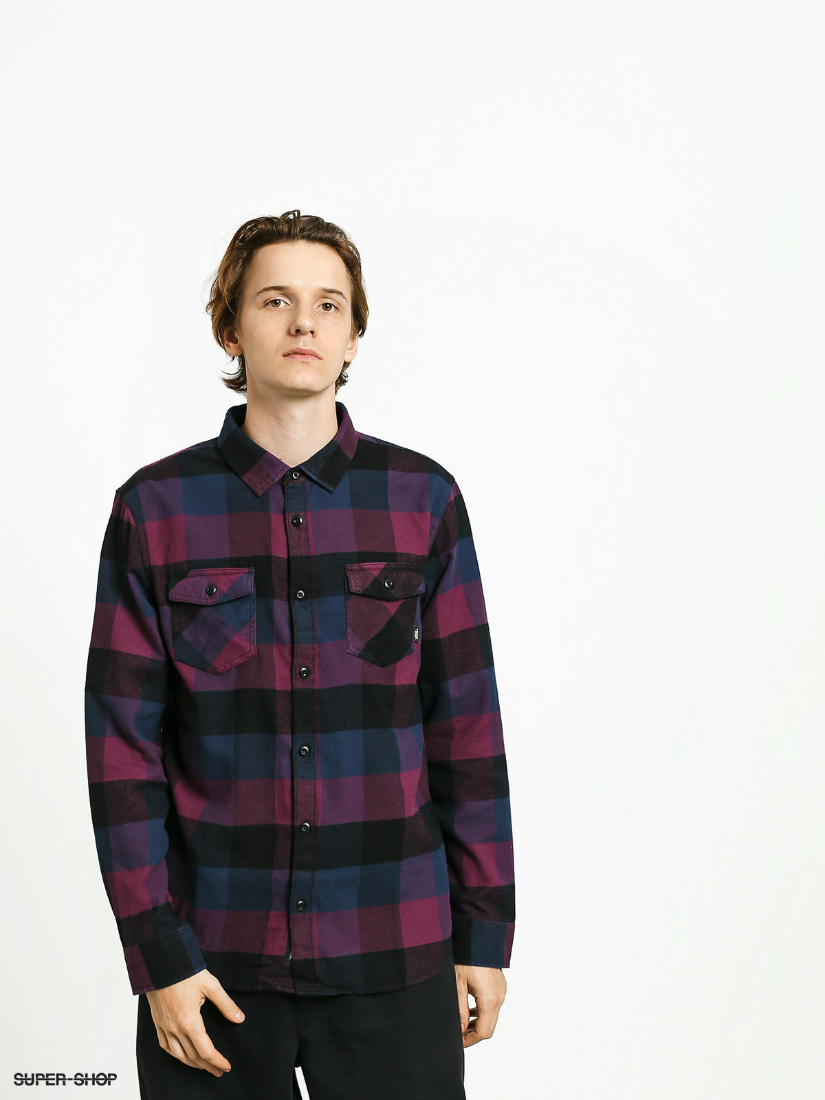 vans purple flannel