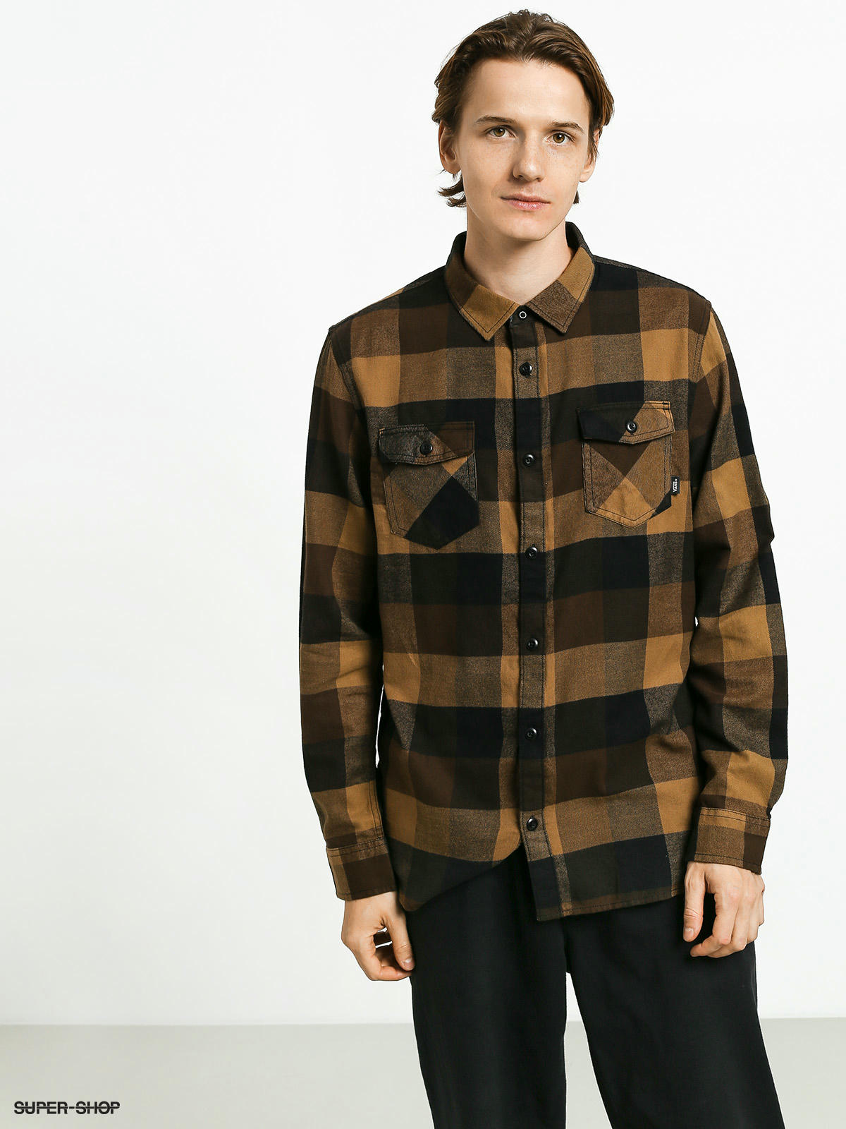 vans brown flannel