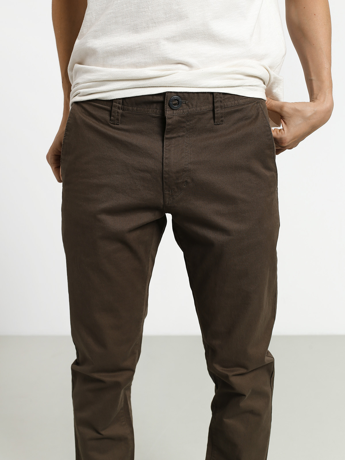 Volcom Frickin Slim Chino Pants (major brown)