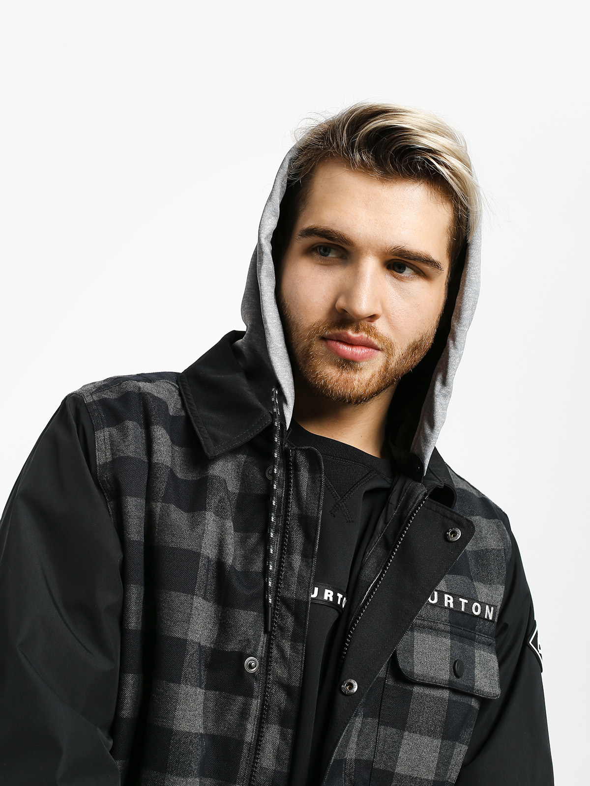 Mens Burton Dunmore Snowboard jacket (true black htr buff)