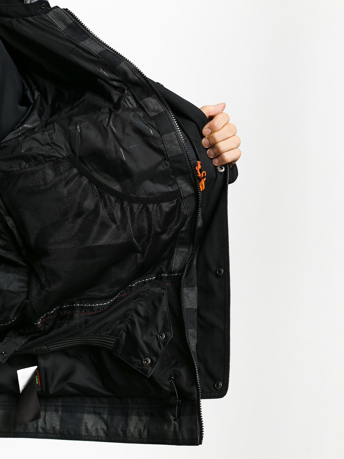 Mens Burton Dunmore Snowboard jacket (true black htr buff)
