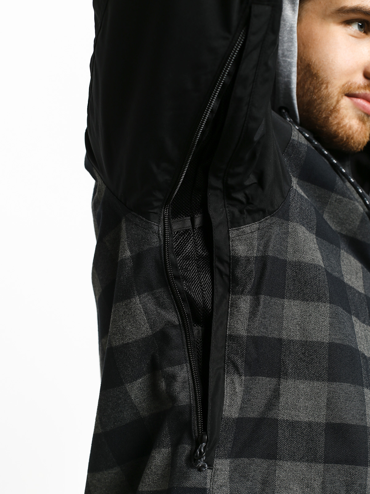Mens Burton Dunmore Snowboard jacket (true black htr buff)