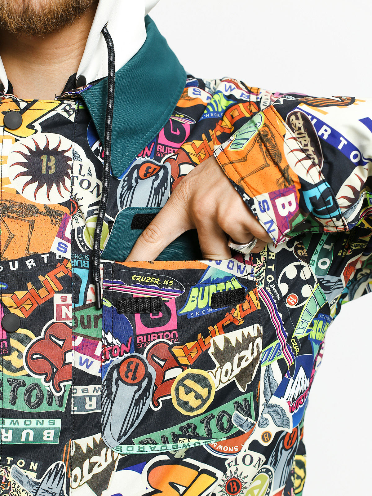 Mens Burton Dunmore Snowboard jacket (stickers)