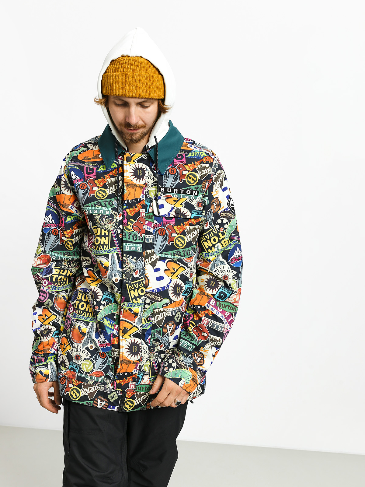 Mens Burton Dunmore Snowboard jacket (stickers)