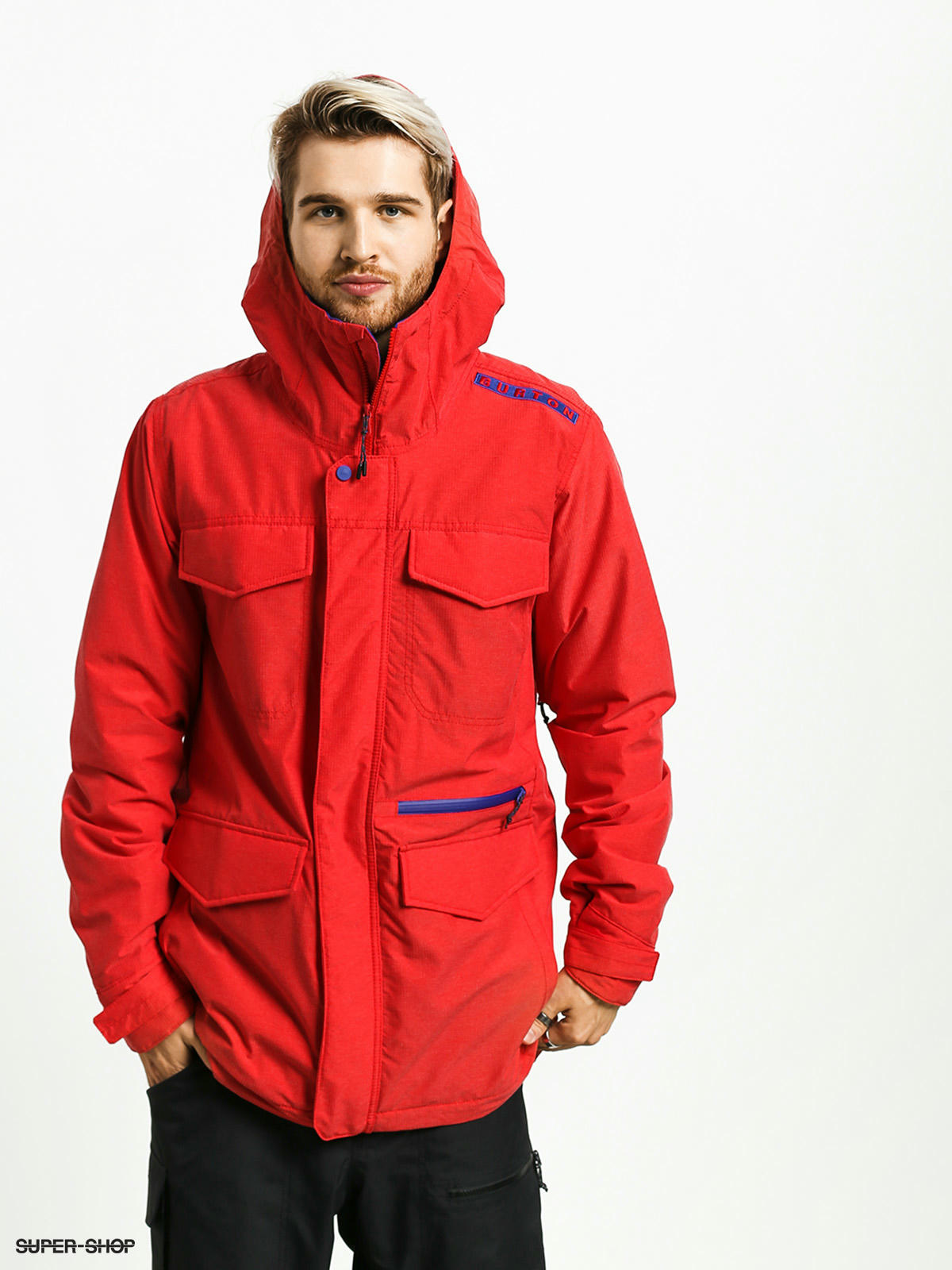 Mens Burton Covert Snowboard jacket flame scarlet rpstp