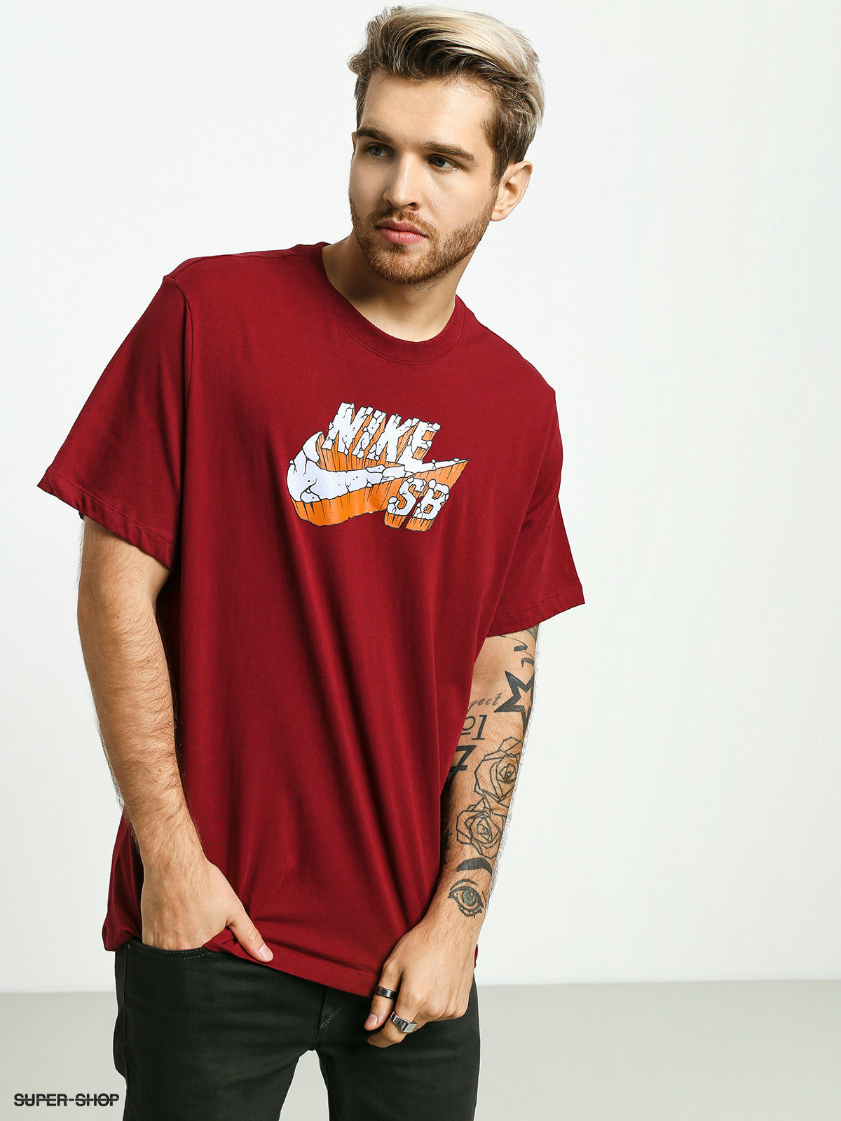 nike sb shirt red