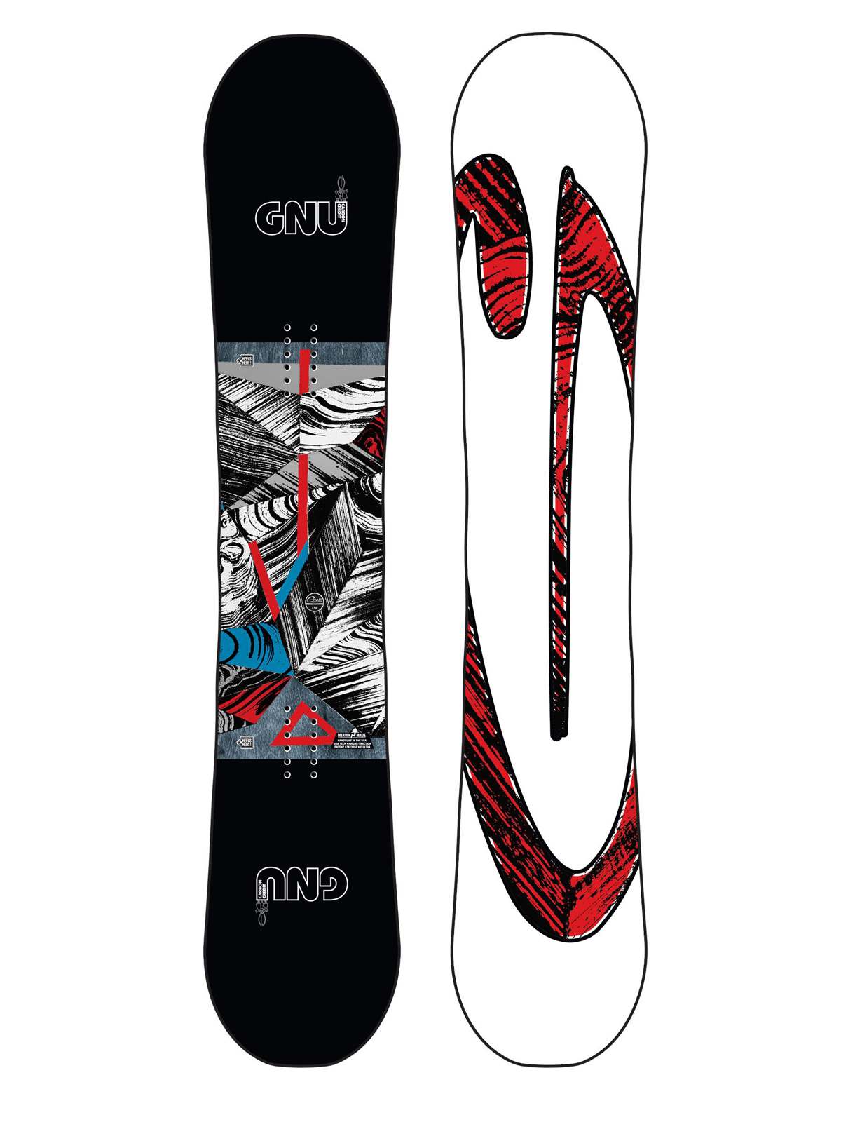 Gnu Asym Carbon Credit Btx Snowboard (multi)