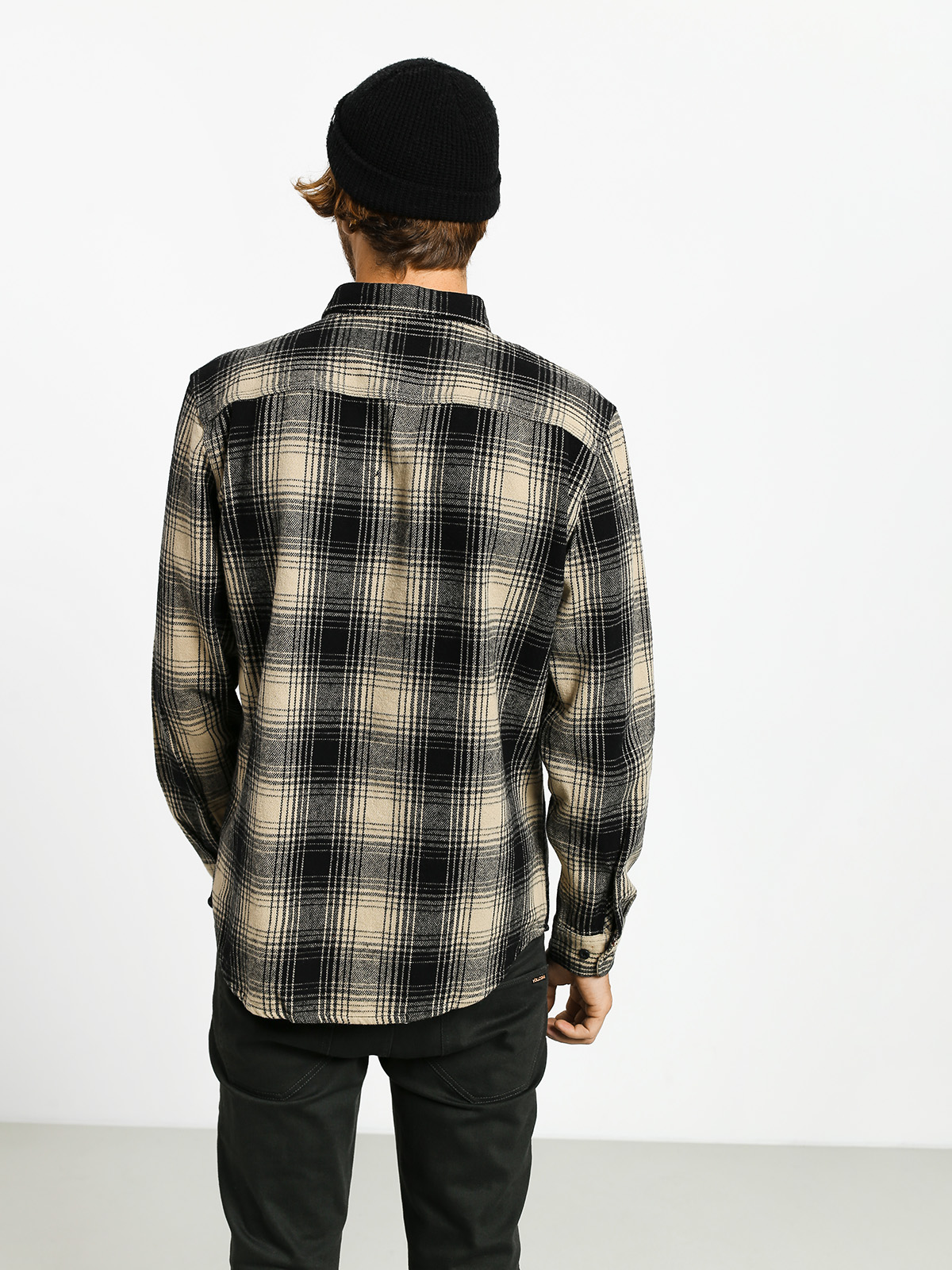 Brixton Bowery Flannel Ls Shirt (black/bone)