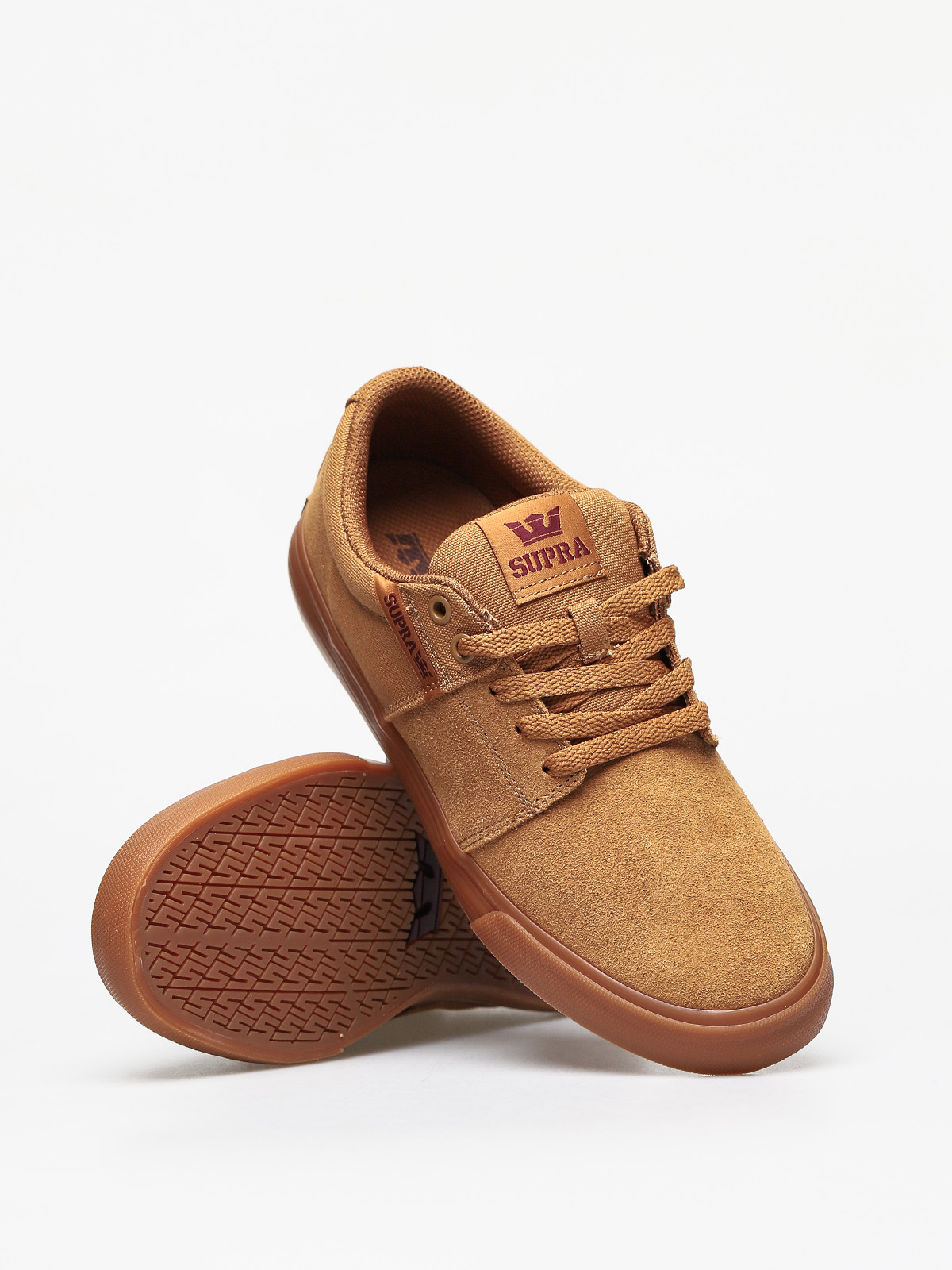 Supra Stacks Vulc II Schuhe (tan/brown lt gum)