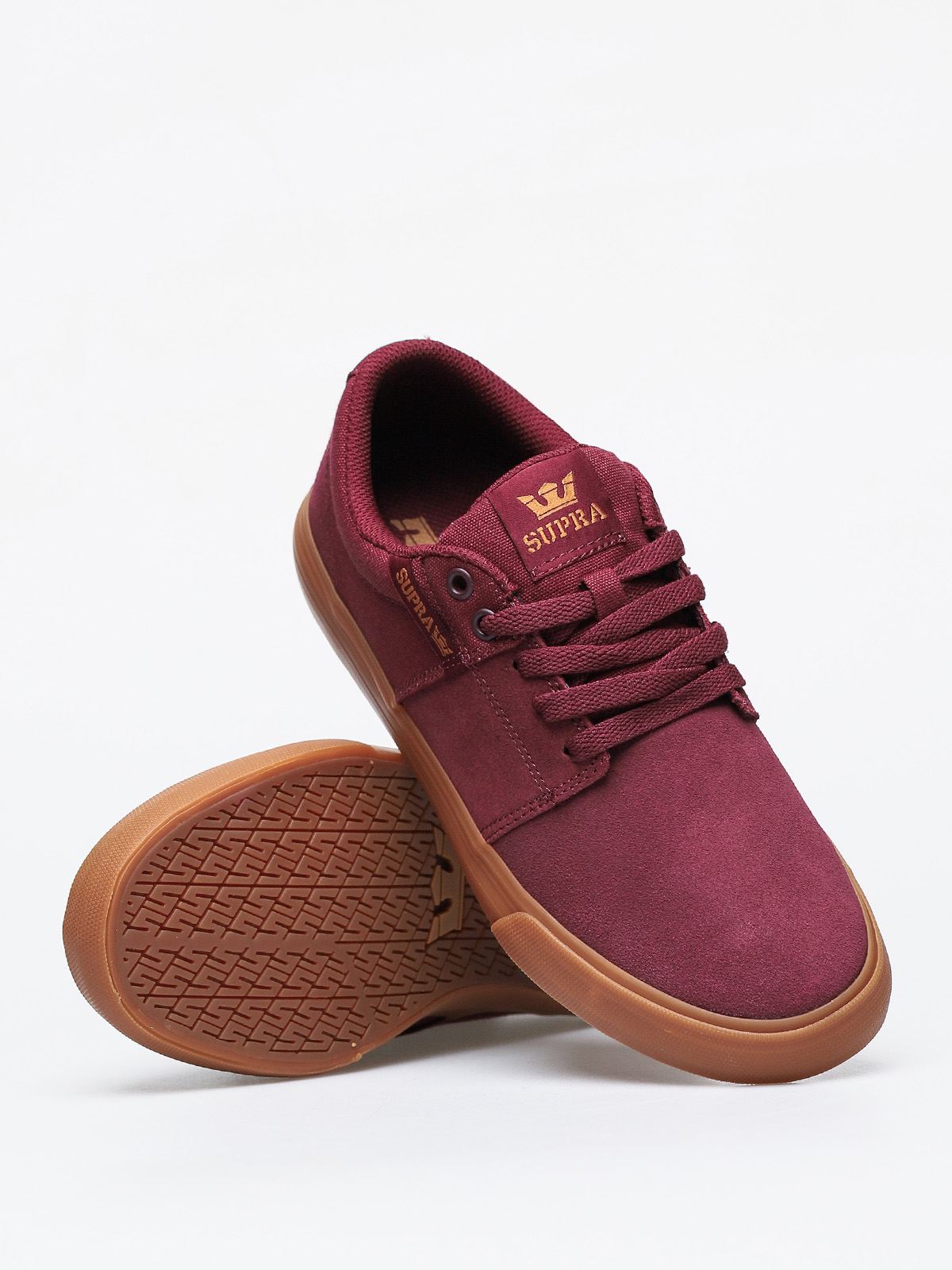 Supra Stacks Vulc II Shoes (wine/tan lt gum)