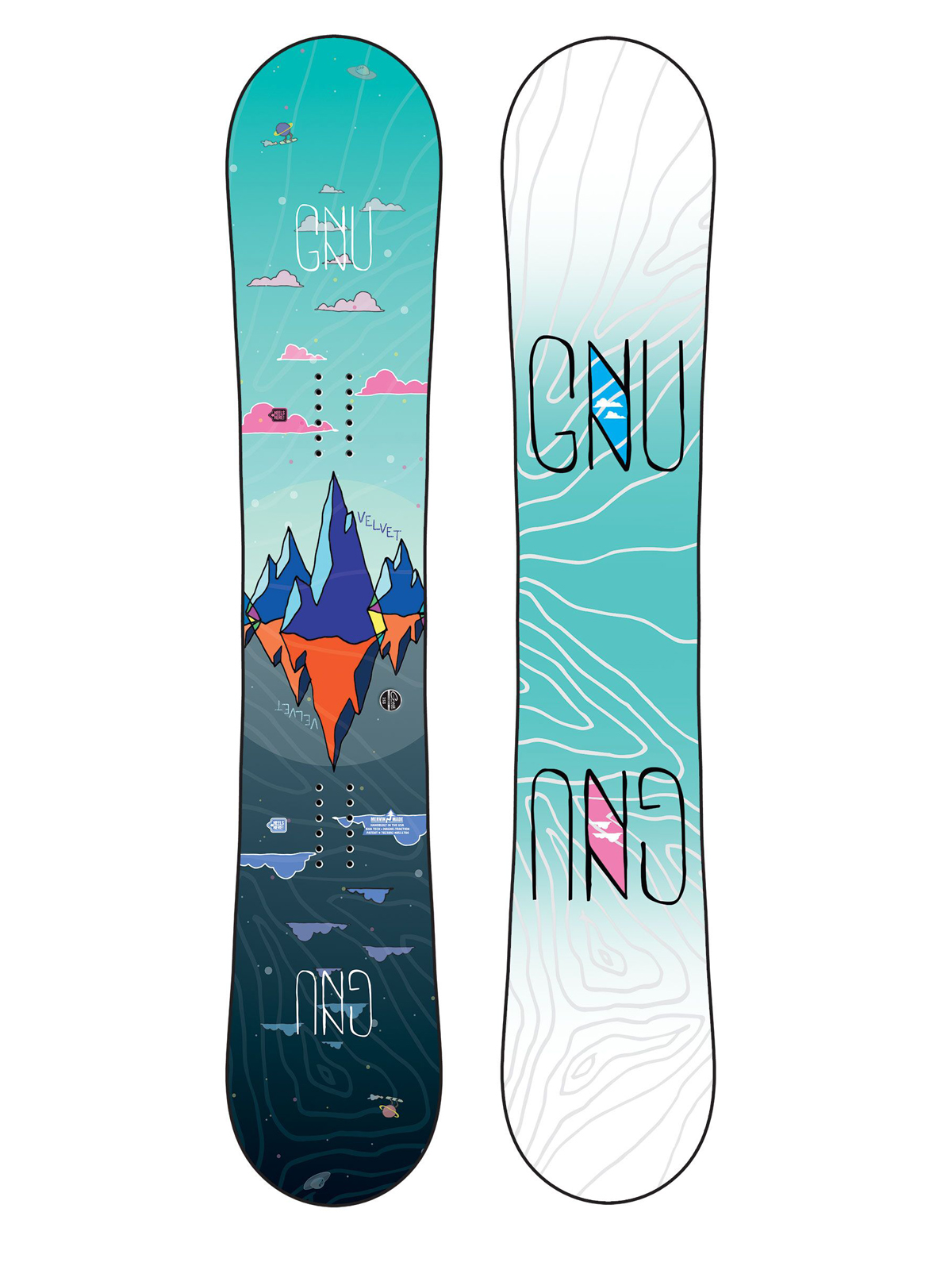 Gnu Asym Velvet C2 Snowboard Wmn (multi)