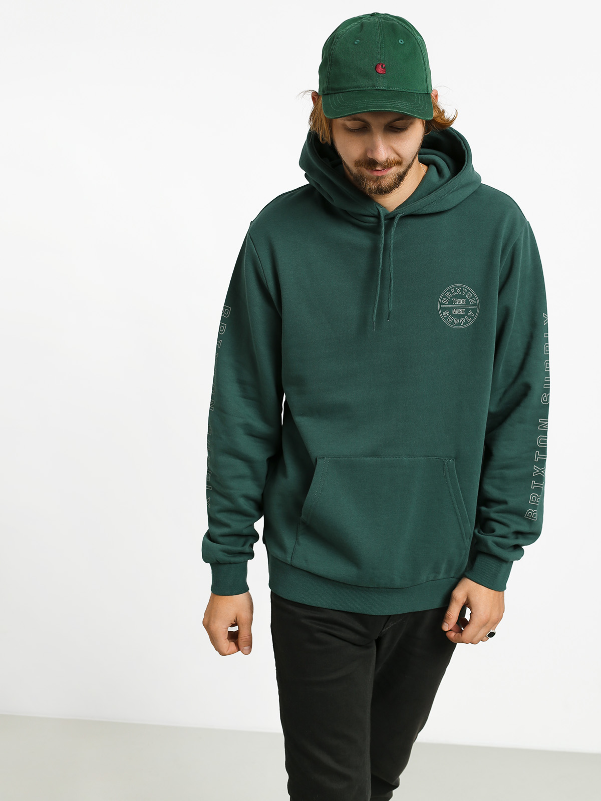 Brixton Oath IV Intl HD Hoodie green emerald