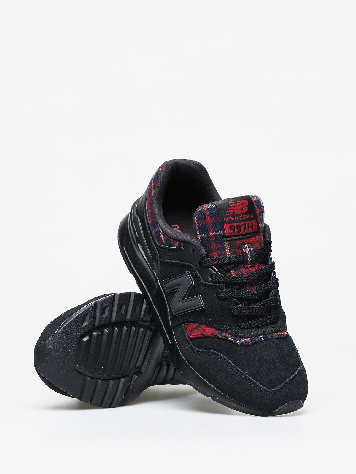 new balance 997 black red