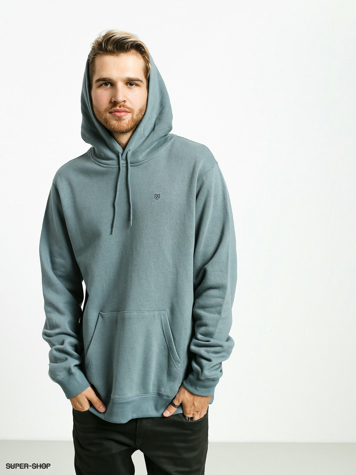 brixton b shield hoodie