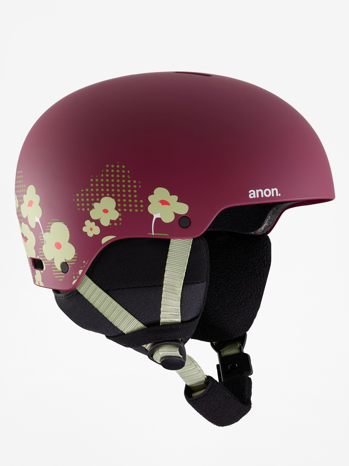 Anon Rime 3 Helmet (flower maroon)