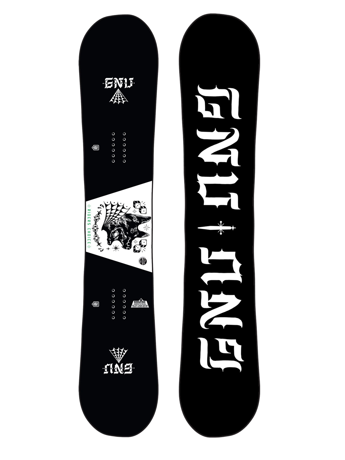 Gnu Asym Riders Choice C2X Snowboard - black (dog)