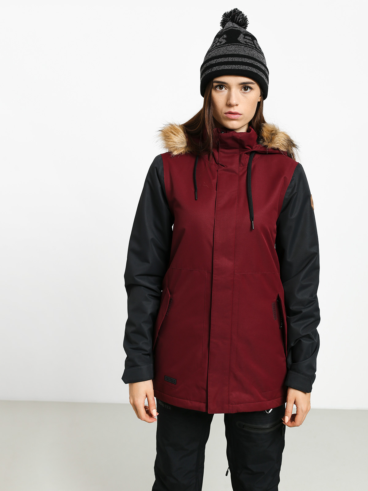 Burgundy snowboard jacket online