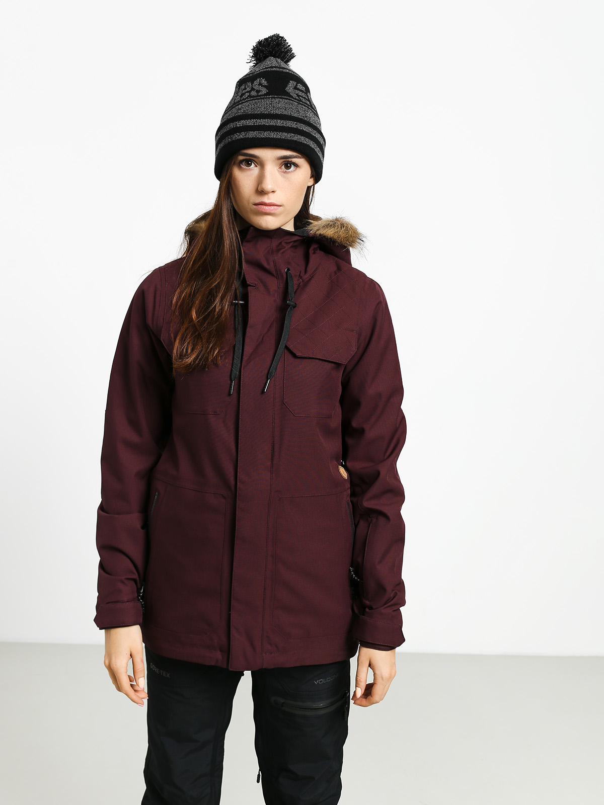 Womens Volcom Shadow Ins Snowboard jacket (mer)