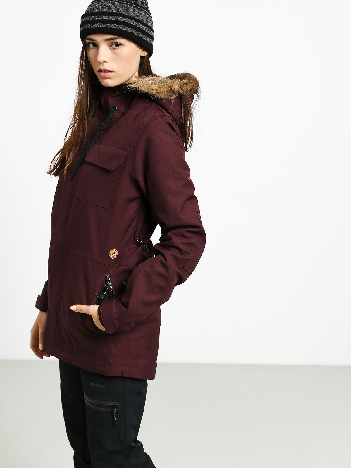 Womens Volcom Shadow Ins Snowboard jacket (mer)