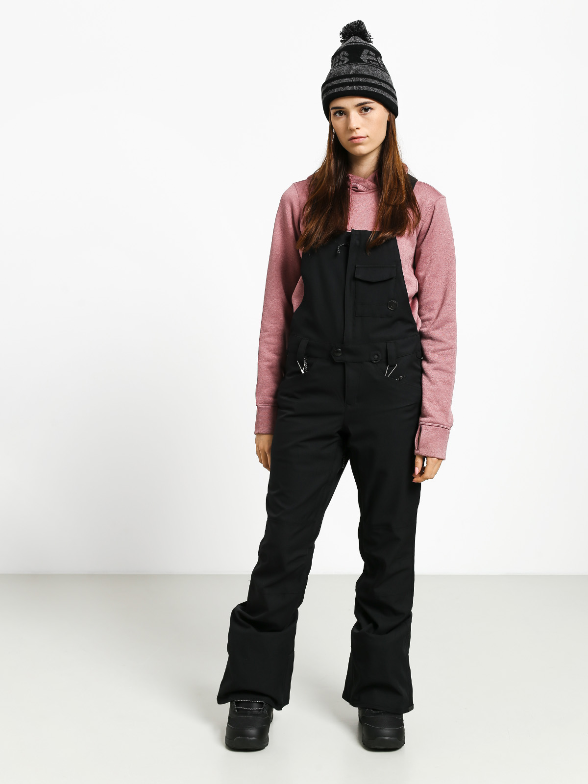 Womens Volcom Swift Bib Overall Snowboard pants (blk)