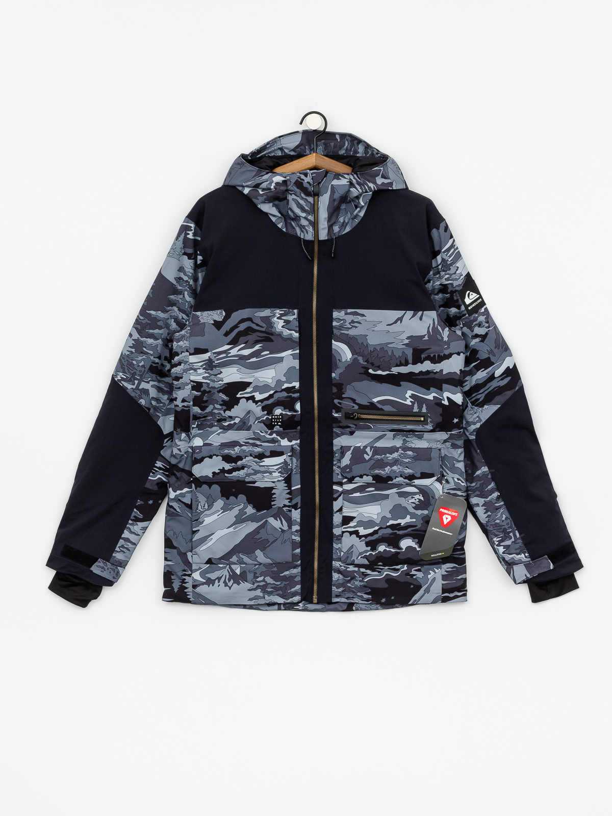 Herren Quiksilver Arrow Wood Snowboard jacke (black snowscene)