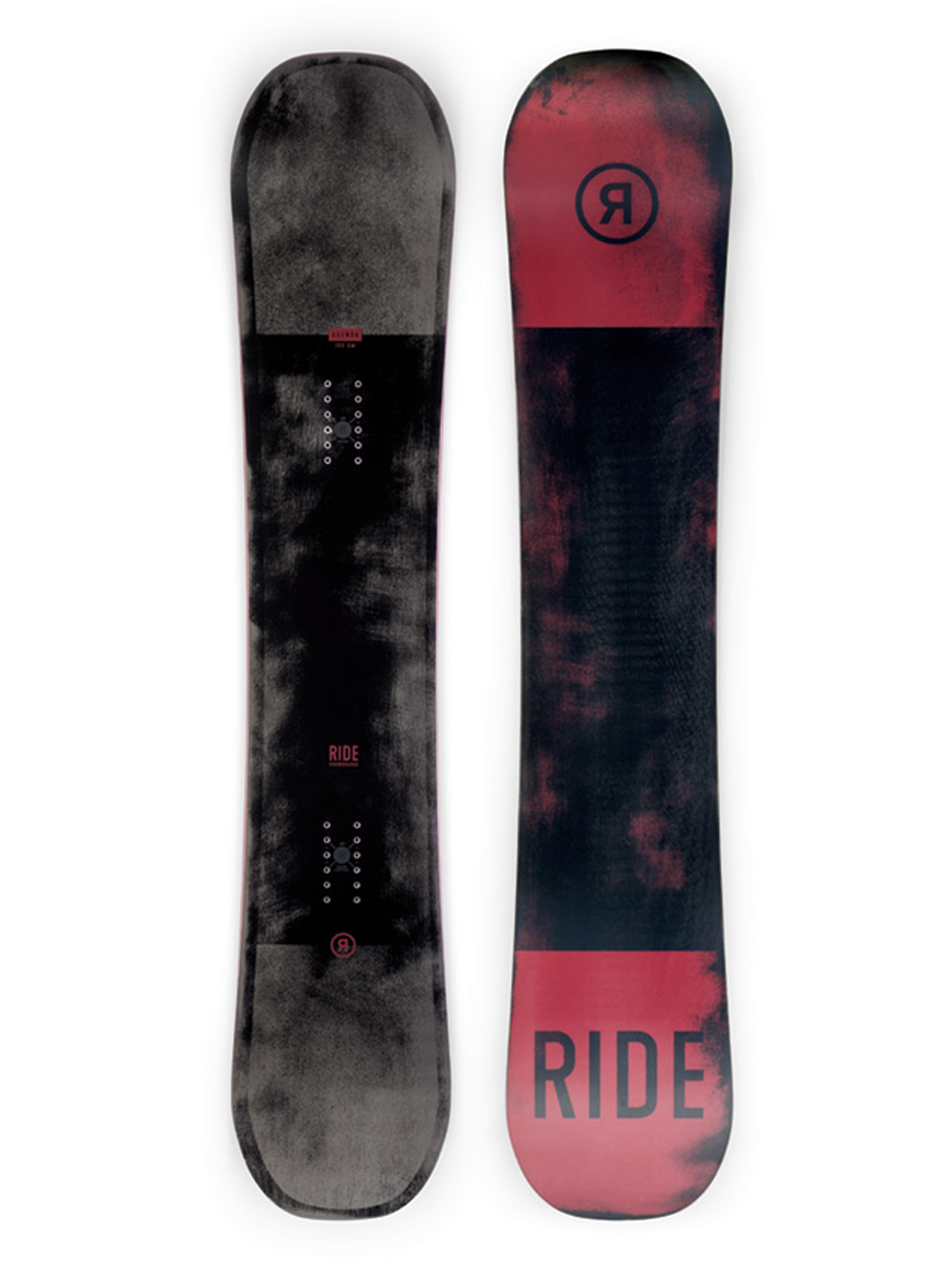 Mens Ride Agenda Snowboard (red/black)