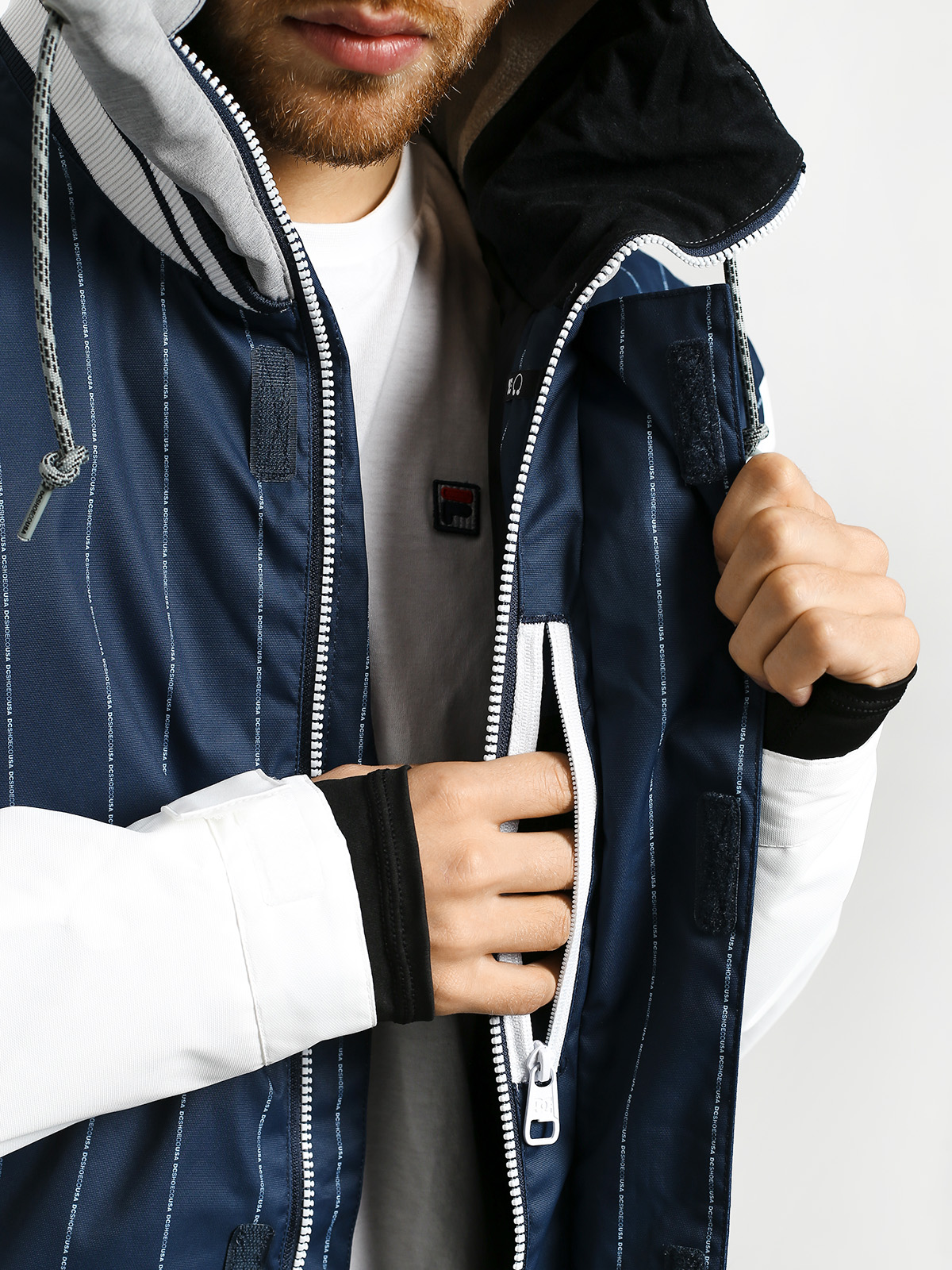 Mens DC Dcla Snowboard jacket (logo pin stripe)