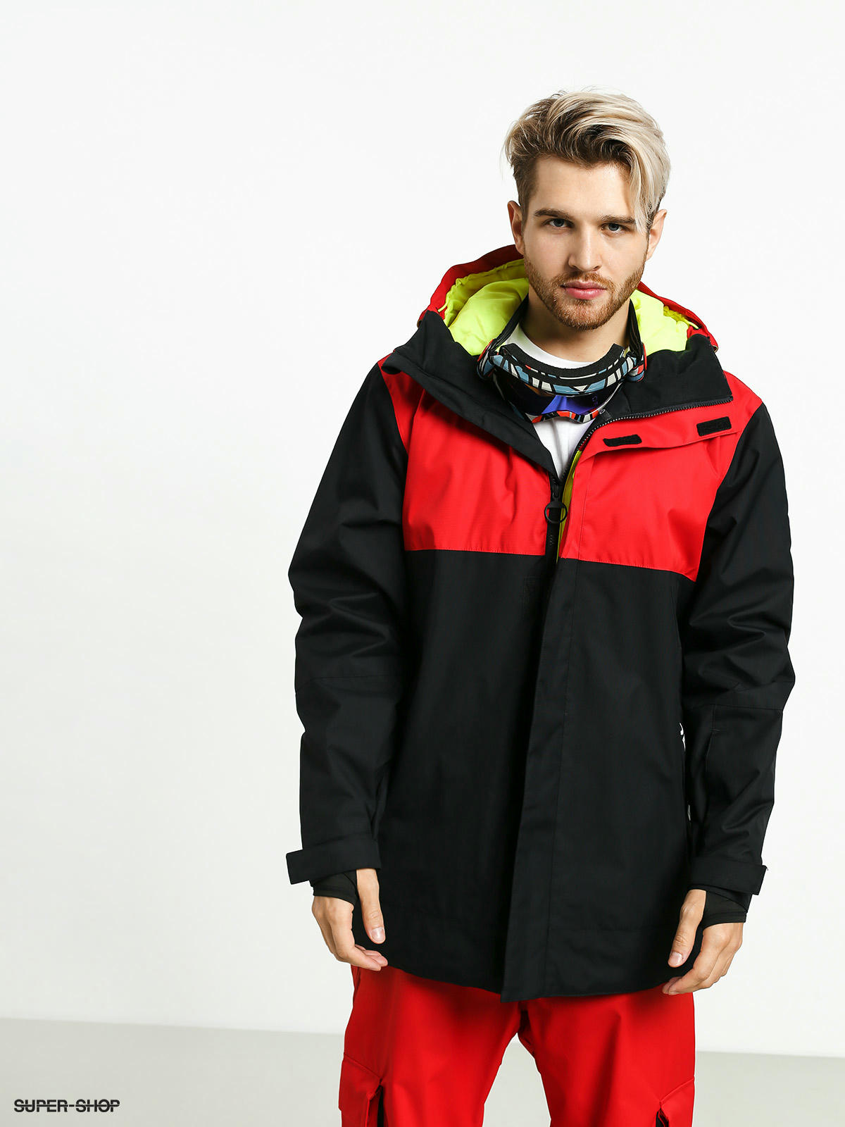 red snowboard jacket mens