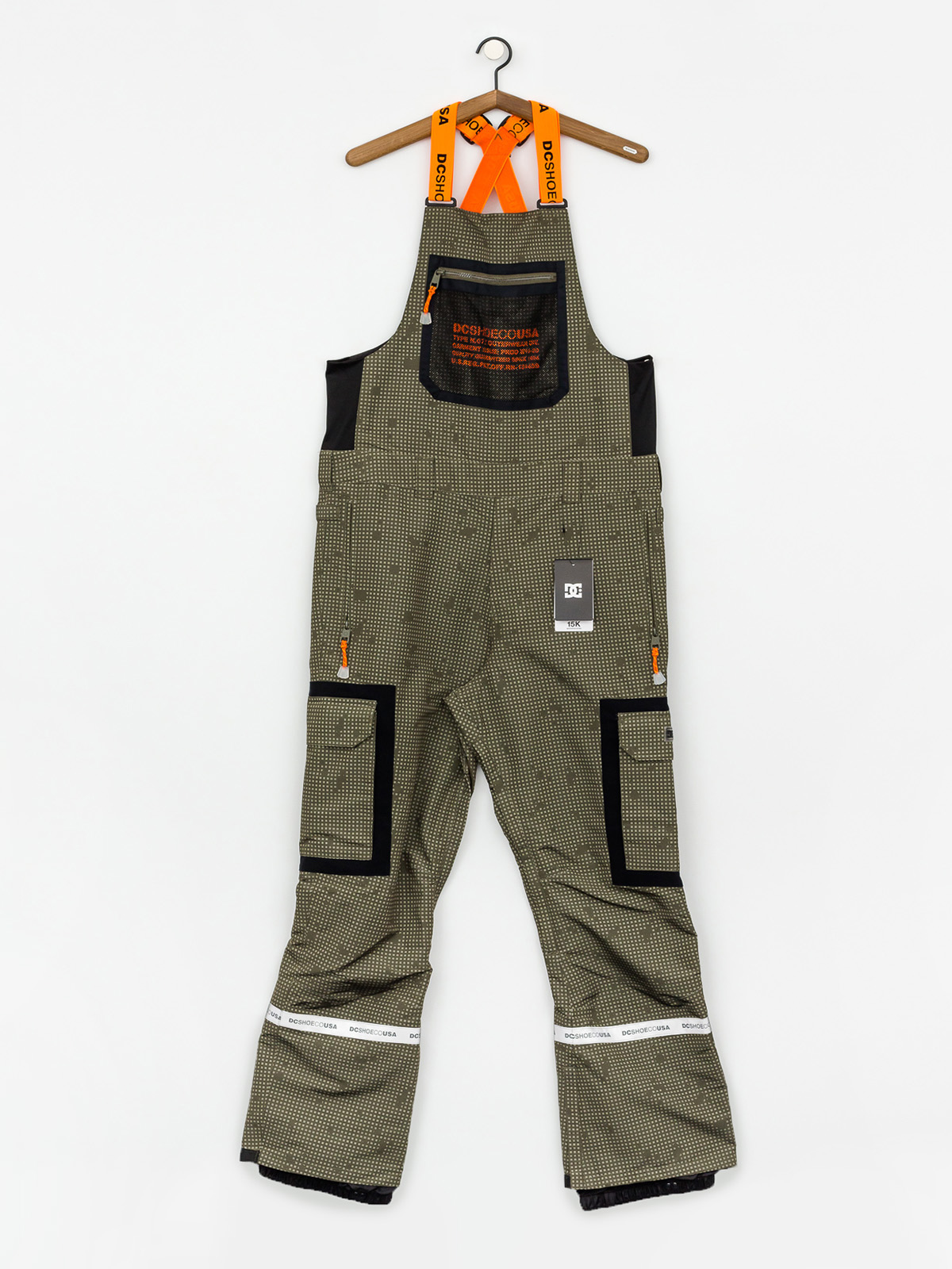 Mens DC Revival Bib Snowboard pants (desert night camo)