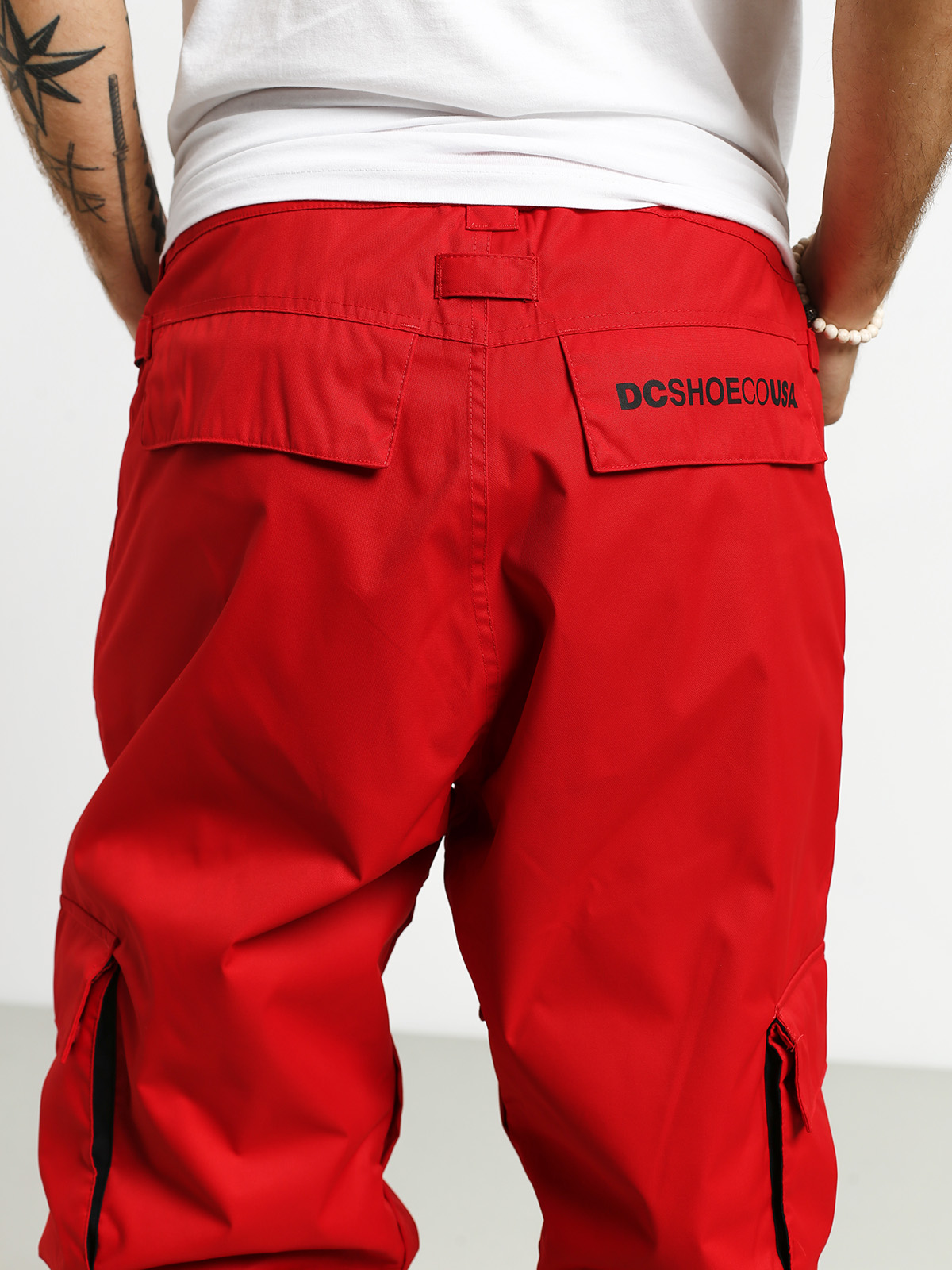 Mens DC Banshee Snowboard pants (racing red)